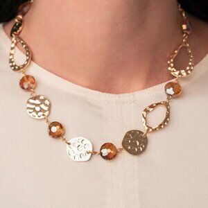 Paparazzi Jewelry - High Fashion Fashionista - Brown Necklace - Vintage